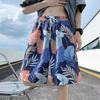 Pantalones cortos estampados de moda para hombre, bañadores finos de verano para parque acuático, pantalones grandes de secado rápido, pantalones casuales de playa