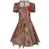M-XXXL Disfraz de Halloween Muñeca Maligna Novia Fantasma Espantapájaros Ghoul Seco Novia Muñeca Fantasma