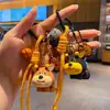 Chaveiro DIY Filhote de Abelha Pingente Criativo para Bolsa Boneca Fofa de Resina Anel de Chaveiro Exquisito Pingente