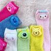 Meias Winnie the Poochow Meninas Fofas Lã de Coral Cyber Populares Meias de Pelúcia Inverno Espessas Meias de Cano Médio Combinação Livre Meias de Dormir