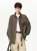 Camisa de alta gama estilo americano para hombre, nueva colección otoño 2026, camisa casual de manga larga de corte holgado, top y prenda exterior versátil para otoño