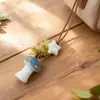 Pingente de Bolsa Cogumelo de Cerâmica Jingdezhen, Artesanal Artístico, Estilo Fresco, Corrente de Celular Fofa, Chaveiro, Presente Atacado