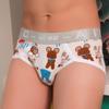 Direto da fábrica aibc cueca masculina boxer pequena algodão cintura baixa amigável à pele moda masculina