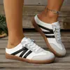 Persona Perezosa Verano Casual Sin Cordones Transfronterizos Zapatos Blancos Talla Grande Punta Cerrada Medias Zapatillas Mujer Nuevo 2026 Venta al por Mayor Ropa para Exteriores