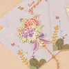 Marcador de Página Metálico Série Mini Flor Criativa Latão com Borla Estilo Chinês Clássico em Estoque Estilo Fofo