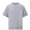 Camiseta Transpirable Estilo Old Money Verano 2026 Camiseta Cómoda de Punto Retorcido Manga Corta para Hombre Corte Delgado Lujo Ligero Delgada Camiseta Básica de Media Manga