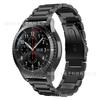 Adecuado para Samsung Gear s3 Frontier Samsung correa de tres eslabones de acero inoxidable hebilla de tirachinas cadena correa de acero 22 mm