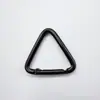 Mosquetão triangular de liga colorida com mola pintada, chaveiro pintado, gancho para bolsa, peças de acessório DIY