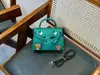 Bolsa de Boneca Mosaico Mais Vendida na Primavera de 2026 Bolsa Kelly Design de Nicho Bolsa de Mão Padrão Desenho Animado Bolsa de Ombro Único Transversal