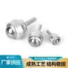 Rueda transportadora de ojo de buey universal de alta resistencia con tornillo CY-12D-19D-25D de nylon y acero inoxidable, rodamiento de bolas