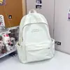 Mochila Ligera, Sencilla, de Color Sólido, Casual y Versátil, Bolsa para Clases de Estudiantes Universitarios, Mochila Escolar, Mochila para Mujer para Salidas, Mochila para Estudiantes de Secundaria