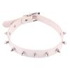 Collar con remaches puntiagudos de aleación estilo Harajuku japonés y coreano con cadena de clavícula de estrella punk de cuero con personalidad europea y americana directamente de fábrica