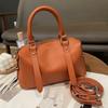 Bolso de Mano de Cuero Genuino de Lujo Ligero Bolso de Mujer 2024 Nueva Moda Primera Capa Cuero Vacuno Bolso de Mujer Retro Versátil Bolso Almohada