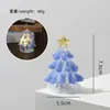Vidro Esmaltado Zibo Luz Noturna Feita à Mão Artesanato de Árvore de Natal Artesanato em Vidro Ornamento de Mesa Luminoso Criativo