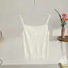 Colete Tricotado Sem Manga de Alta Qualidade Nanyou para Mulheres com Acabamento em Renda, Top Camisola Estiloso para Todas as Estações