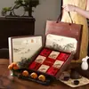 Caja de Regalo Vacía para Pasteles de Luna de Mediados de Otoño 2026 con Acabado de Alta Gama, Caja para 6/8 Piezas de Pasteles de Luna de Piel de Nieve con Yema de Huevo Cremosa, Caja de Empaque para Regalos