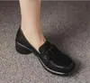 Tacones Altos Estilo Retro de Corte Profundo Hasta el Tobillo, Zapatos de Moda Casual Elegante para Mujer Estilo Británico de Punta Cuadrada y Tacón Grueso