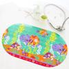 Alfombra Antideslizante para Baño de Peces de Aguas Profundas, Felpudo para Baño y Ducha, Alfombra de Baño de Dibujos Animados para Niños con Ventosa