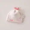 Touca para Bebê Recém-Nascido Primavera e Outono Touca Fetal para Recém-Nascido Algodão de Outono Dupla Camada Sem Costura Protetora Porta