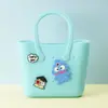 Monedero de silicona con forma de cueva cuadrada para niños, bolso cruzado para caminar, divertido y bonito bolso de silicona para cambio.