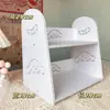 Estante de Mesa Armazenamento Móvel Dormitório Estudantil Mesa Prateleira Elevada Rack de Armazenamento Multicamadas Prateleira de Armazenamento em Camadas para Escritório