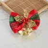 Mini Cascabeles Navideños Lazos Decoración para Envoltura de Regalos Navideños Accesorios para Colgantes Hechos a Mano DIY Materiales
