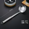 Juego de Espátulas de Acero Inoxidable 430 Mango Redondo Juego de Utensilios de Cocina Cocina Casera Espátula para Saltear Cucharón para Sopa Cuchara Ranurada Espátula para Freír