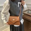Cross-border high-end moda bolsa de ombro feminina 2025 nova primavera nicho design bolsa de ombro pequena bolsa quadrada