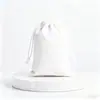 Bolsas de Cordón de Cuero Sintético de Shenzhen, Bolsas de Almacenamiento de Cuero Calentador de Manos, Auriculares, Anillo, Joyería, Bolsas de Cordón para Regalo al por Mayor