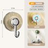 Gancho de Ventosa con Adhesivo Fuerte, Gancho de Ventosa al Vacío sin Taladro, Adhesivo sin Rastro para Baño, Puerta y Cocina