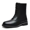 Botas Martin masculinas, sapatos de trabalho de cano alto retrô campus americano casual e moderno, botas de cano alto da moda para comércio exterior, tamanho grande