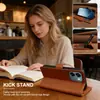 Adequado para OPPO A6/A6X/A38/A58, capa flip de couro com sensação de pele, porta-cartões, suporte e capa de telefone de negócios anti-queda