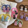 2 paquetes de lindas mini bandas para el cabello con lazos brillantes y lunares de gato, diademas de goma versátiles de dibujos animados, accesorios para el cabello para niños