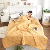 Colcha de veludo pena primavera e outono, colcha de inverno espessa para hotel e pousada, colcha de verão, colcha para ar condicionado, colcha de verão fresca para beliche de dormitório