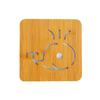 Tapete de Madera Aislante de Calor para Mesa de Comedor Antideslizante Tapete para Olla Tapete para Tazón Hogar Restaurante Creativo Lindo Tapete para Taza de Té Posavasos Venta al Mayoreo