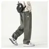 Pantalones casuales de pierna ancha, rectos, holgados, de algodón puro para hombre, estilo nuevo primavera/otoño 2026, transfronterizos, modernos y versátiles