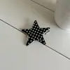 Pinza para el Cabello de Lunares de Estrella Colorida Estilo Coreano Blanco y Negro Pinza para Flequillo de Niña Pinza Lateral Pasador Accesorio para el Cabello