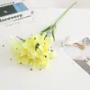 Lírio Simuladp Transfronteiriço 3 Cabeças Multi-Cabeças Atacado Display de Mesa Flor Decorativa Lírio Selvagem Simuladp Buquê de Casamento