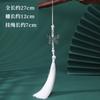 Ventoinha de Borboleta com Tassel Guofeng Tinta DIY Feito à Mão Novo Estilo Chinês Pingente de Orelha Sensação Cool Saia de Rosto de Cavalo Aba de Ventoinha Pingente