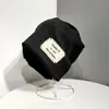 Gorro Despojado para Mulheres, Moda Japonesa Outono e Inverno, Chapéu Turbante Versátil, Chapéu Pulôver Tendência de Celebridade da Internet, Chapéu para Gestante com Circunferência Craniana Grande
