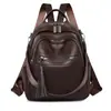 Mochila Transfronteriza de Cuero Suave para Mujer 2026 Nuevo Estilo Viaje Moderna Casual Elegante Versátil Doble Correa de Hombro Múltiples Usos Moda Bolso para Mujer