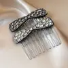 Accesorio para el Cabello de Pedrería con Forma de Lazo para Mujer Sensación de Alta Gama 2026 Nuevas Llegadas Adorno para el Cabello Peine para el Cabello Exquisito Elegante Versátil Accesorio para el Cabello