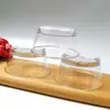 Copo transparente de gelatina para sorvete e mousse, redondo, plástico PS de grau alimentício, copo para bolo, iogurte e mousse