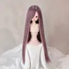 BJD/SD346 Ye Luoli Peruca para Boneca Conjunto para Boneca Acessórios de Cabelo de Reposição Franja Longa Cabelo Longo Liso Multicor