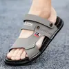 Sandalias para Hombre, Zapatos de Playa Deslizables para Exteriores, Cómodos Zapatos para Hombre de Suela Blanda de Doble Uso, Antideslizantes, Casuales y Ligeros
