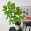 Hojas de la Fortuna Simuladas, Paisajismo de Jardines, Macetas de Flores Artificiales, Decoración de Sala de Estar, Plantas Verdes, Árboles de la Fortuna de Interior, Florales Creativos al por Mayor