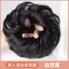 Peluca de pelo artificial con lazo, bonita y esférica, para mujer, esponjosa, muy elástica, sencilla, accesorios para el cabello para mujer