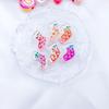 Elemento navideño DIY accesorios para funda de teléfono cuentas sueltas creativa gota acrílico árbol de Navidad muñeco de nieve pulsera cuentas