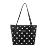 Bolsa Polka Dot da Moda Feminina Outono 2026 Nova Bolsa Tote de Ombro Grande Capacidade para o Trabalho Bolsa de Mão Casual Color Block