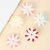 Nuevo Spot Ultrasónico Repujado Simple Blanco Perla Flor de Margarita Accesorios para el Cabello Pasador Accesorios de Resina Joyería
